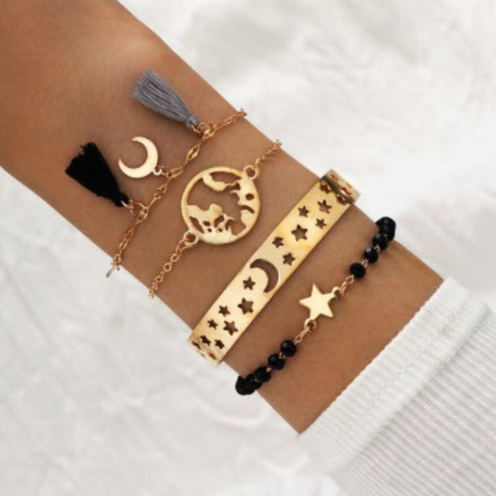 Bohemian Bracelets & Bangles Set Vintage Bead Boho